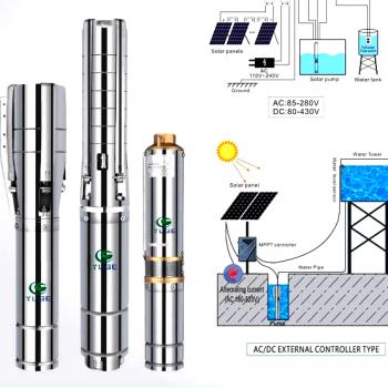 Submersible solar pump (AC/DC,Hybrid)
